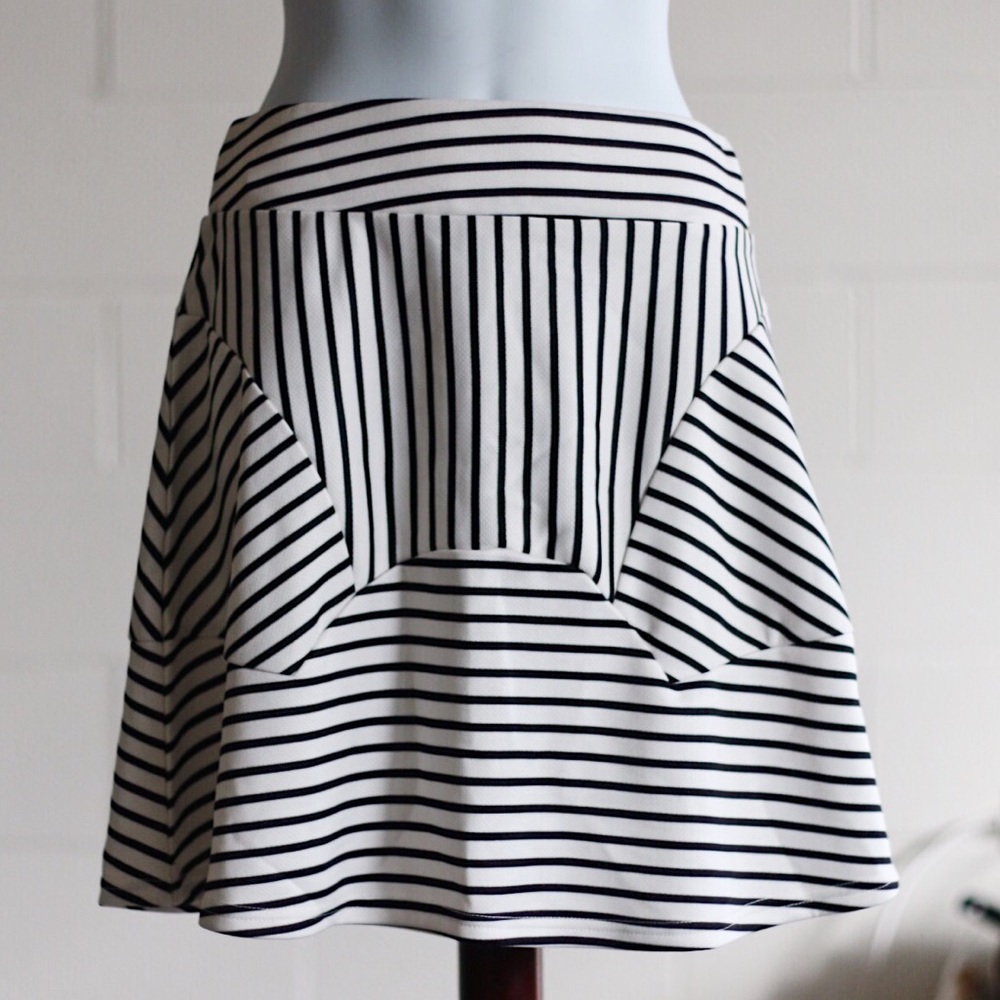 Striped Skater Skirt